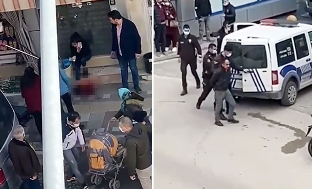 SOKAK ORTASINDA 16 YAŞINDAKİ KIZINI BIÇAKLADI